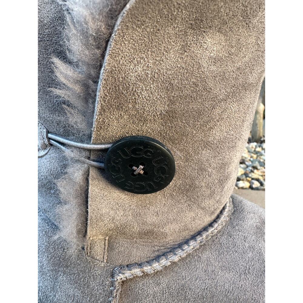 Ugg Bailey Button Gray Boots size 8 - image 8